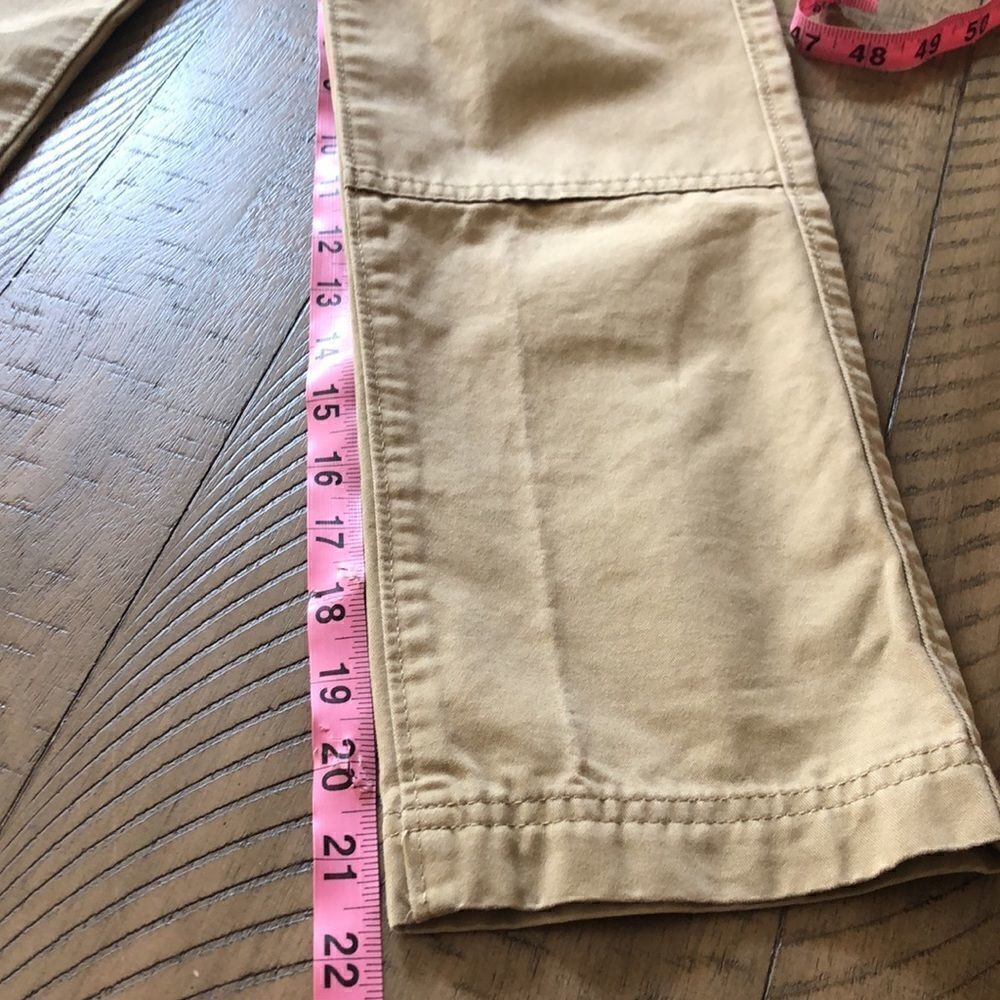 Lands End Unisex Khaki Cargo Pants. 6 Pockets. All Cotton. - Picture 8 of 11